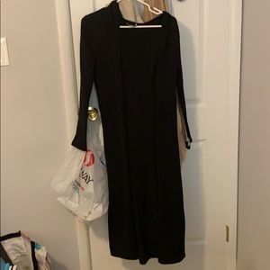 long black sweater